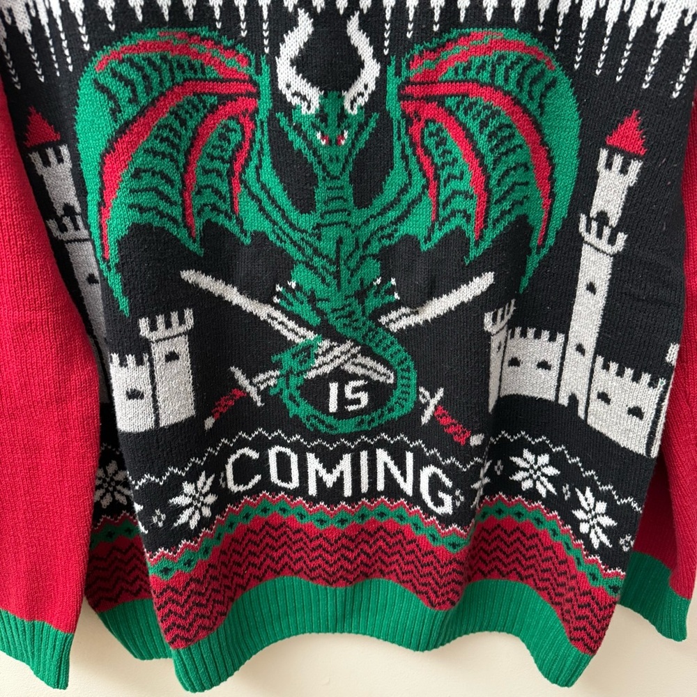 Men’s “Christmas is Coming” Ugly Sweater - Picture 2 of 10